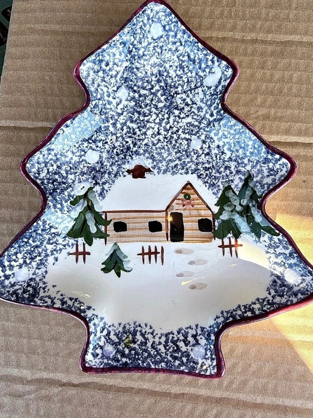 The Cook's Bazaar Gourmet Kitchen Christmas Tree Platter | Holiday Serving Dish